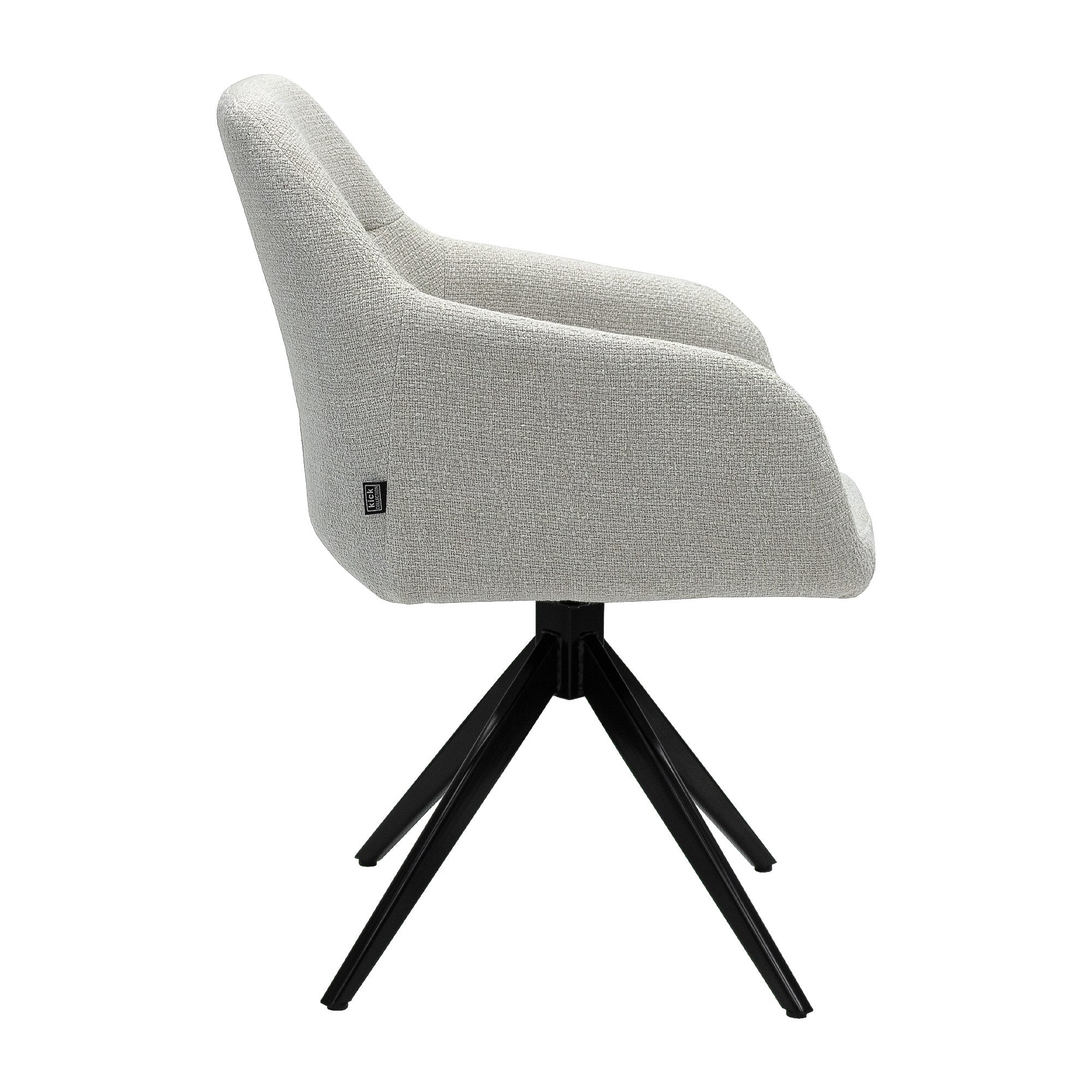 Kick Ravi turning chair - White
