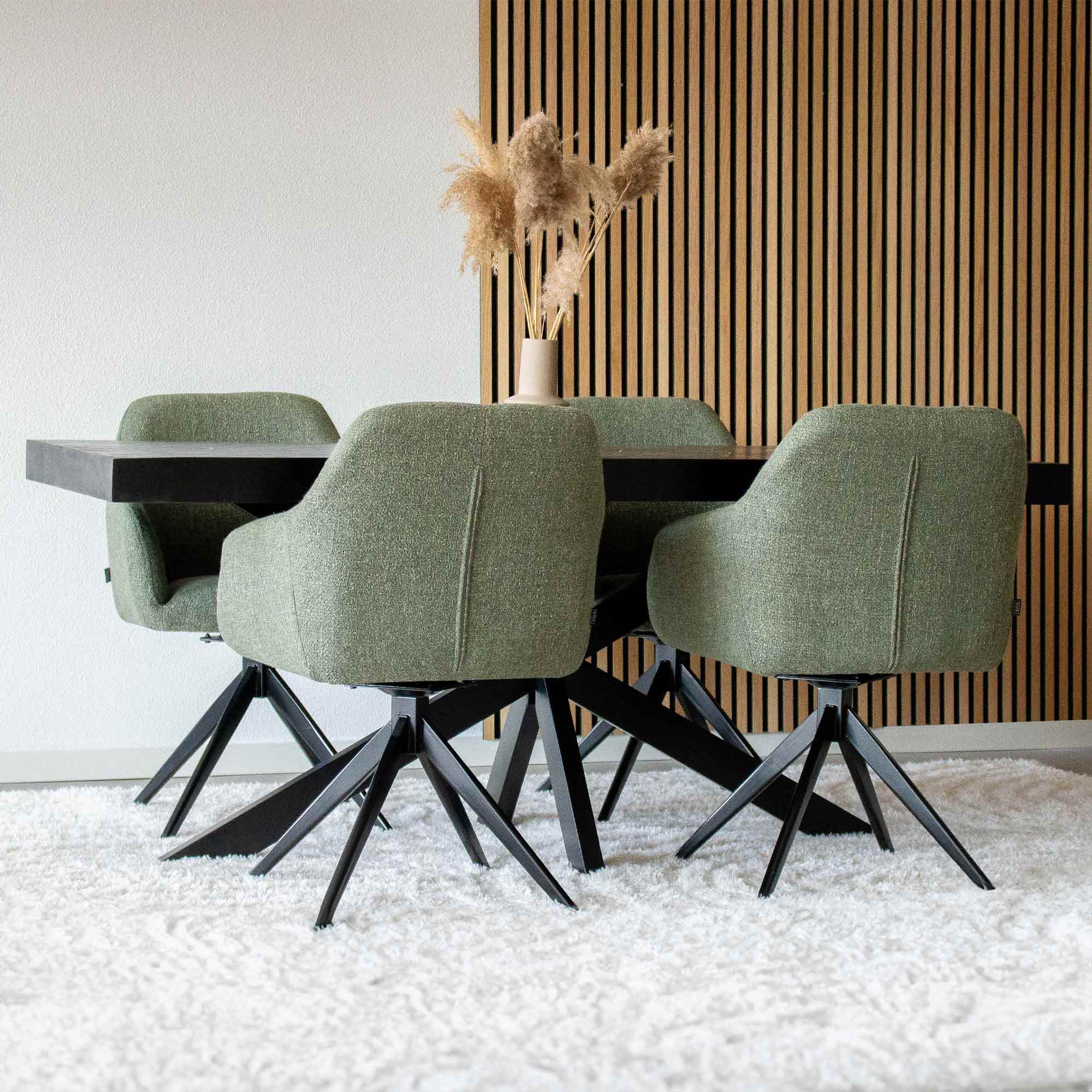 Kick Ravi turning chair - Black