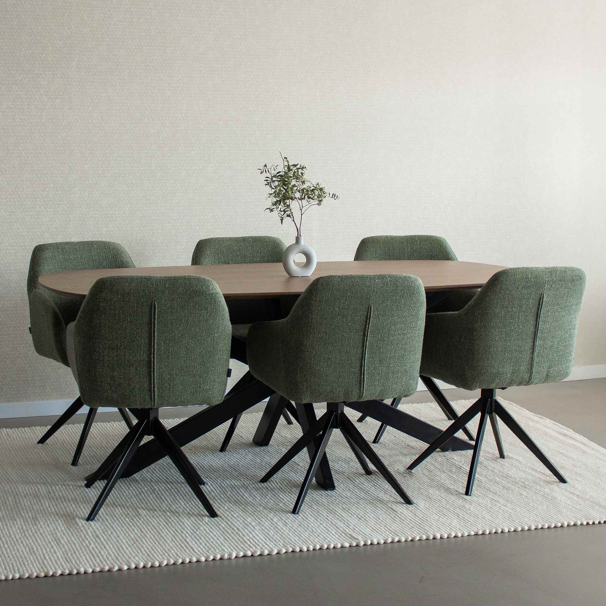Kick Ravi turning chair - Black