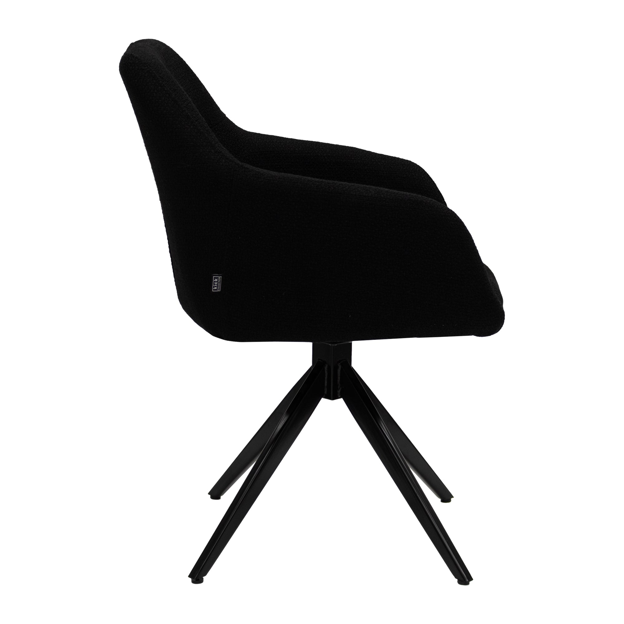 Kick Ravi turning chair - Black