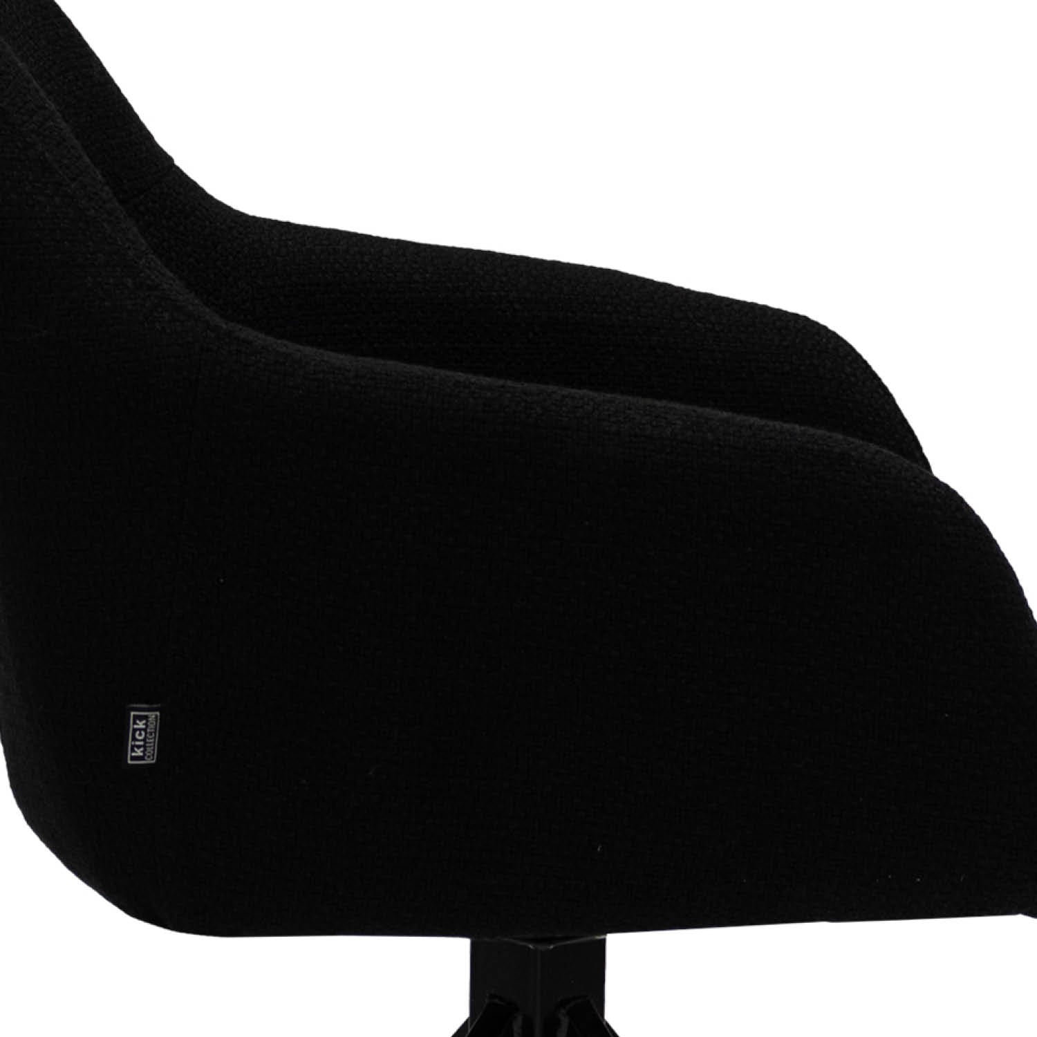 Kick Ravi turning chair - Black