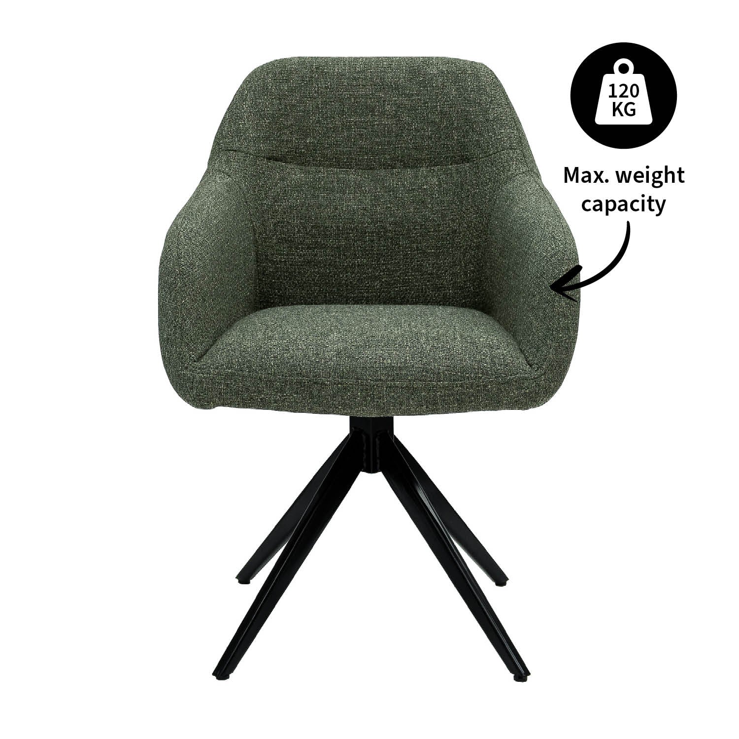 Kick Ravi rotary chair - Green