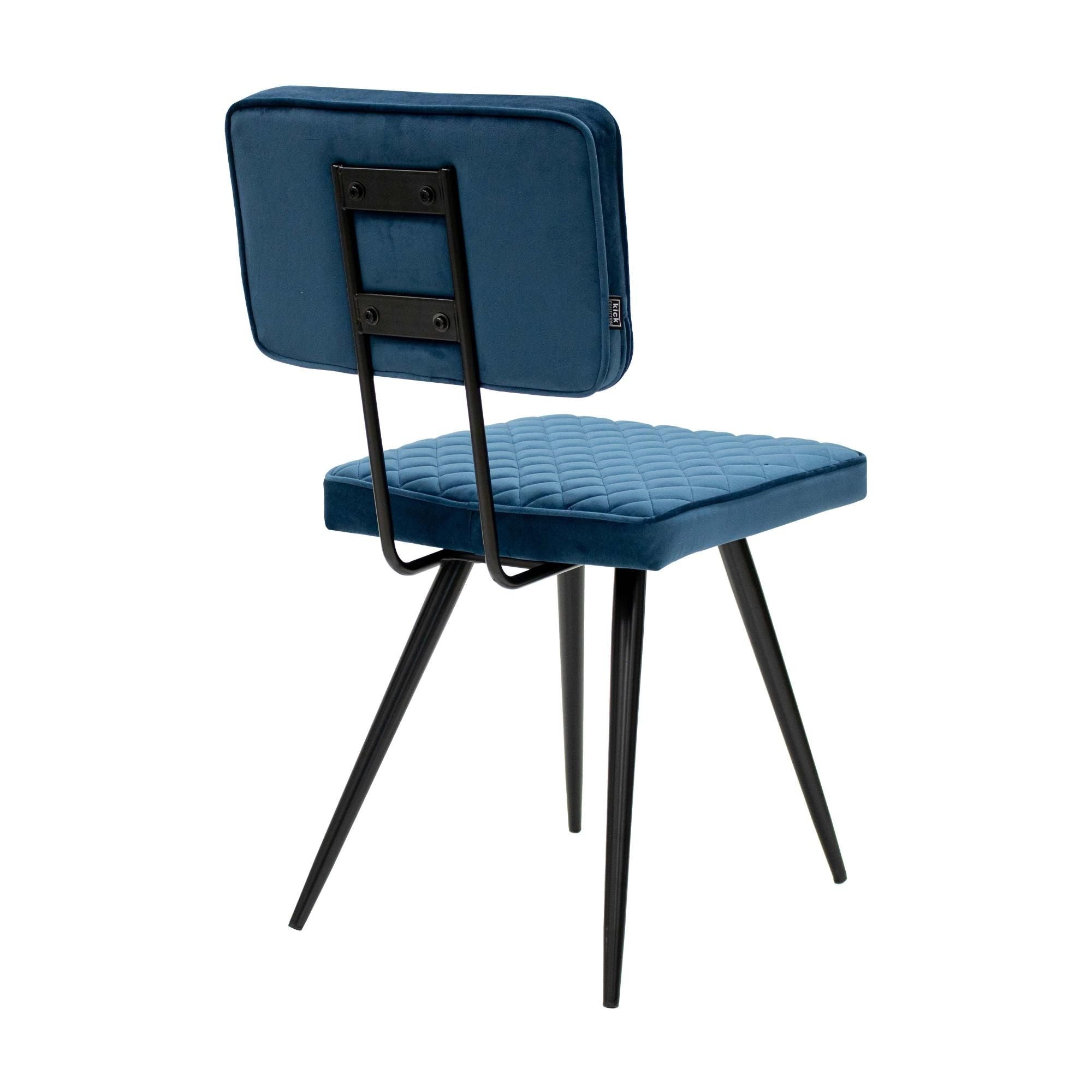 Kick eetkamerstoel Toby - Donkerblauw