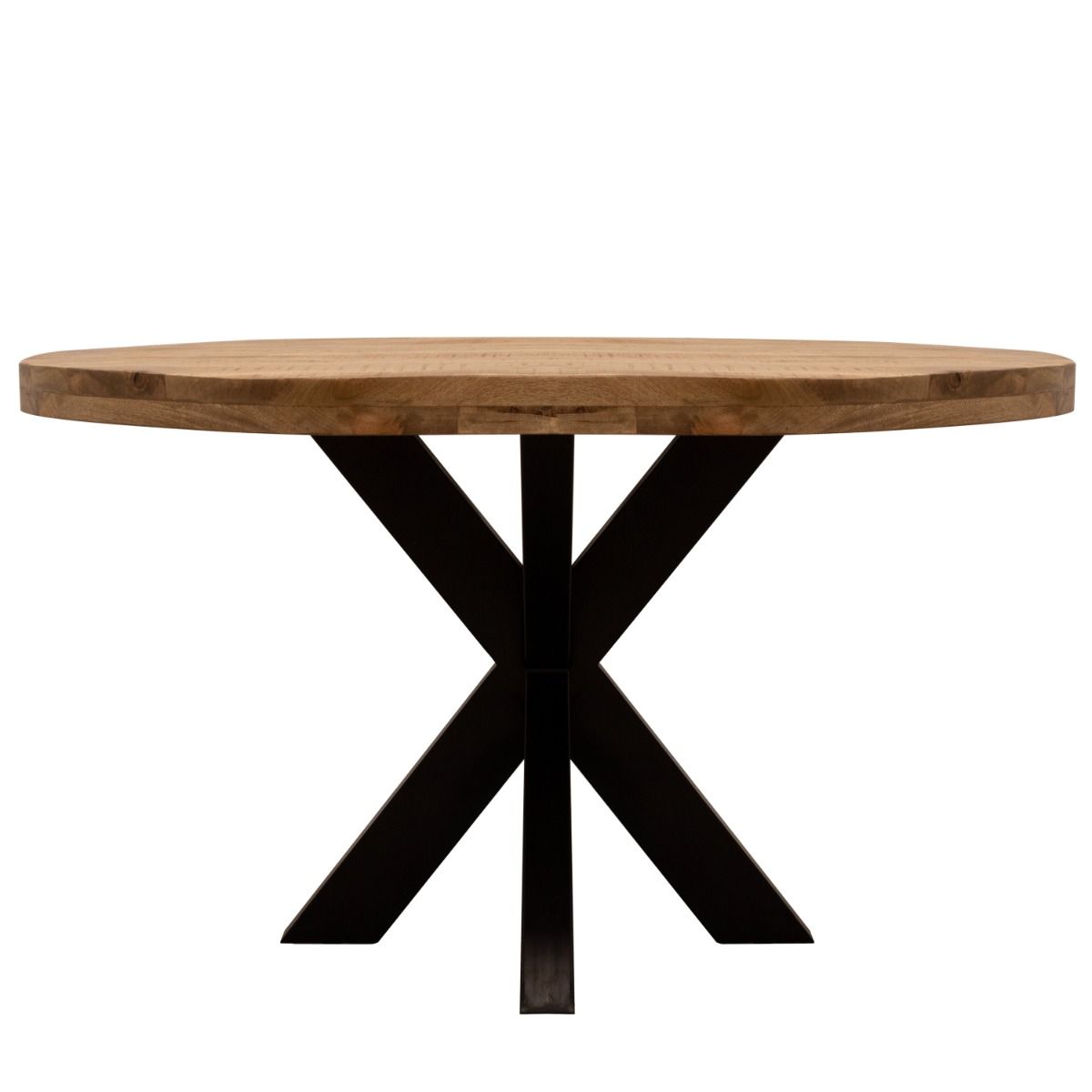 Kick Dax Eetkamertafel - Vergadertafel - Rond 130 cm - Mango - Kick Collection - Eetkamertafel- Workliving