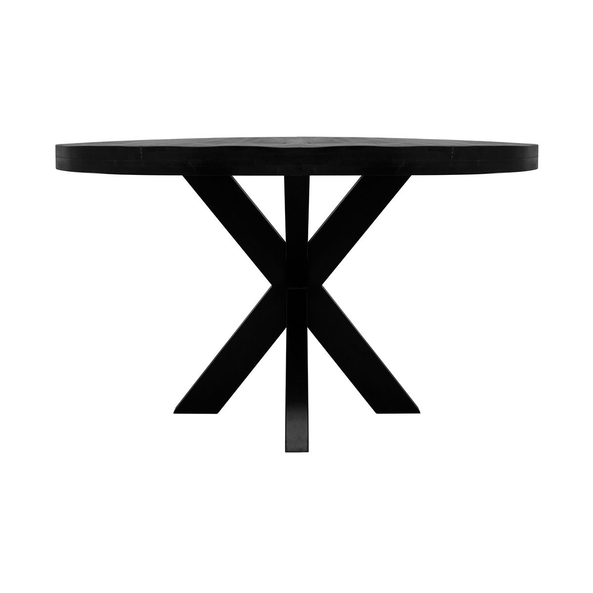 Kick Dax Eetkamertafel - Vergadertafel - Rond 120 cm - Zwart - Kick Collection - Eetkamertafel- Workliving