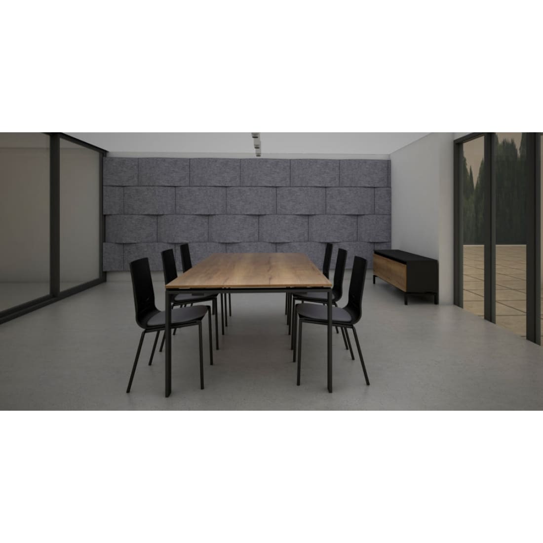 Manhattan Hudson Yards Vergadertafel 220x110cm