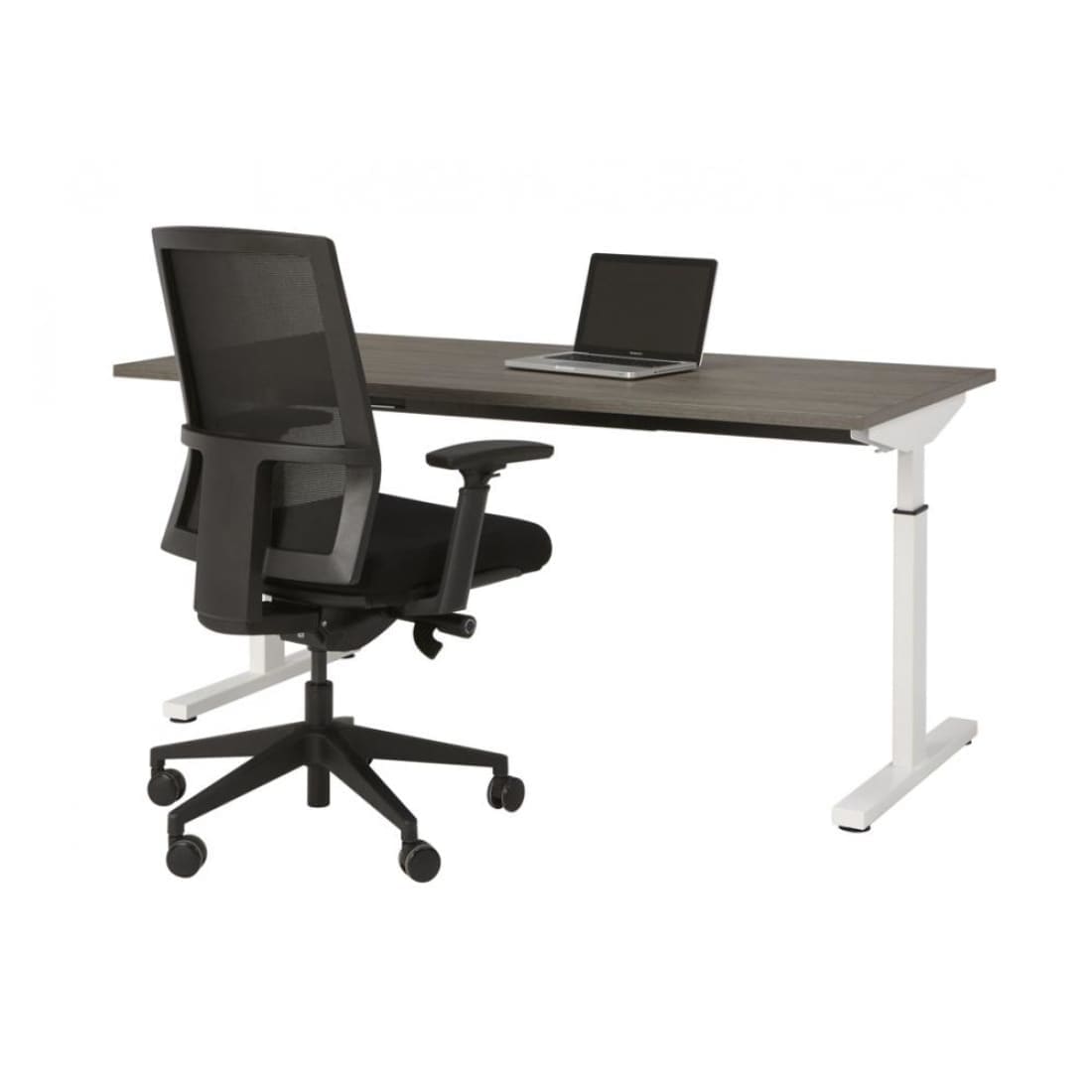 Manhattan QuickMount - Verstelbaar Zit/Zit Bureau - Wit Blad
