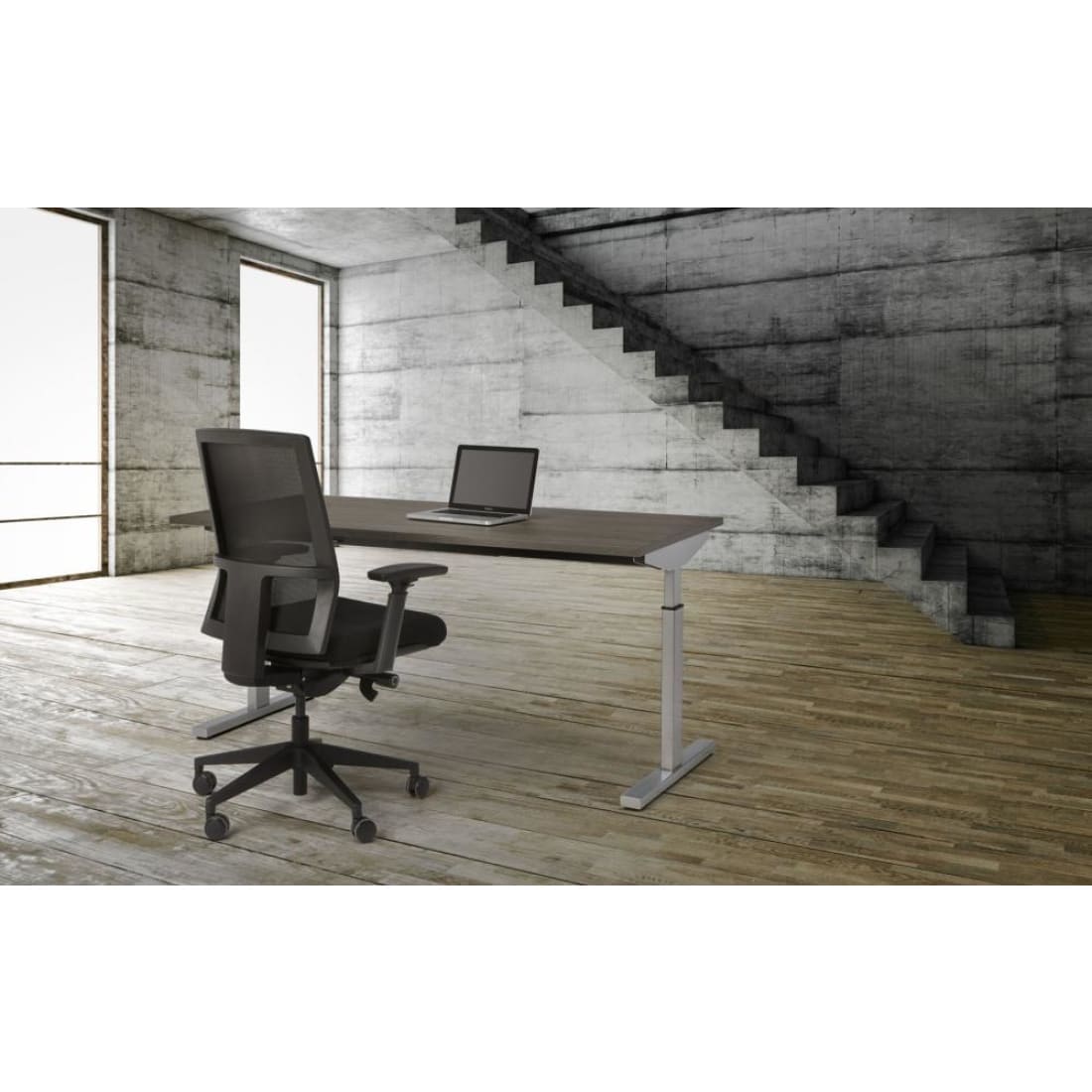 Manhattan QuickMount - Verstelbaar Zit/Zit Bureau - Wit Blad