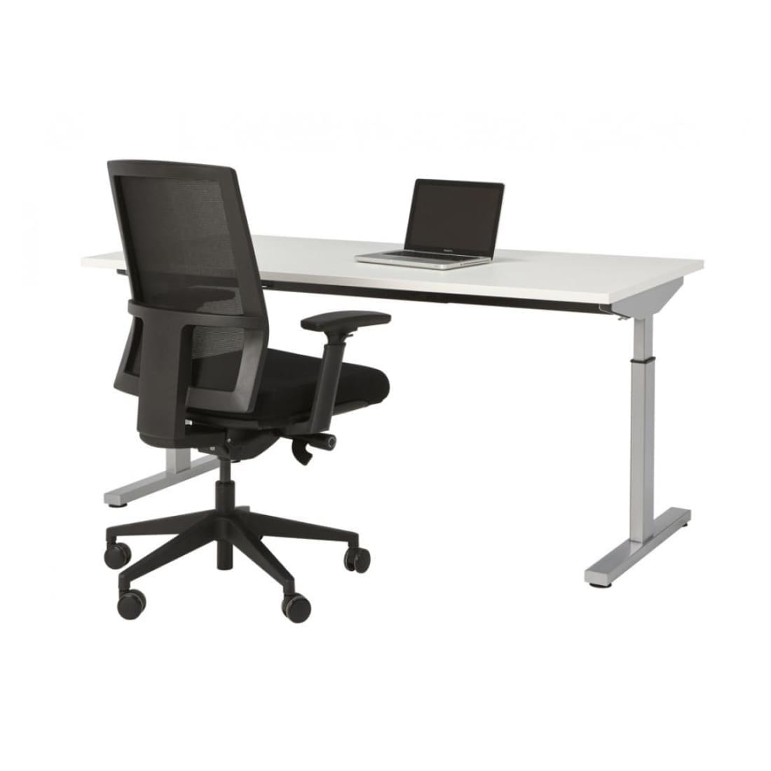 Manhattan QuickMount - Verstelbaar Zit/Zit Bureau - Wit Blad