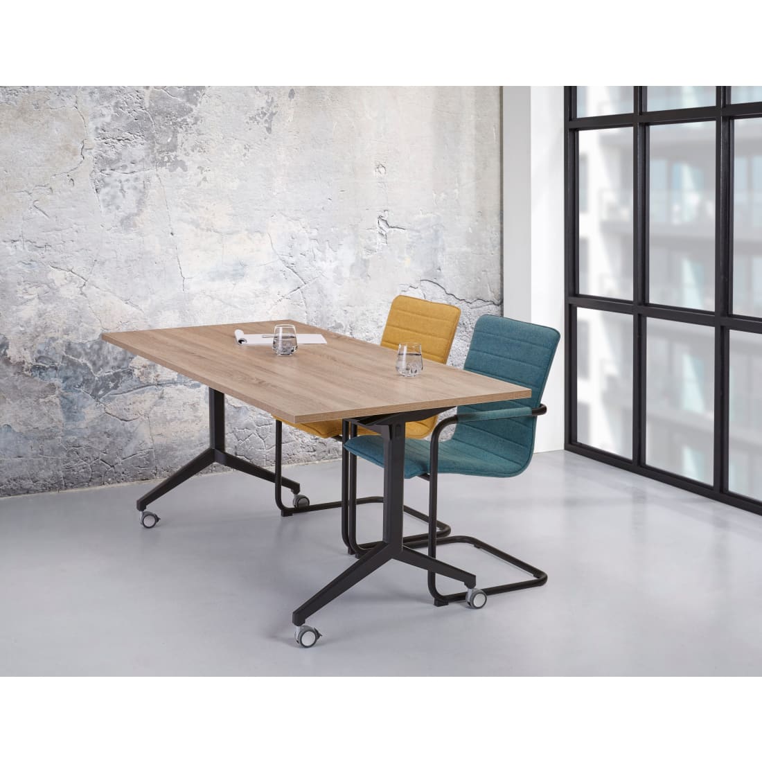Manhattan Verrijdbare Klaptafel Office - Vergadertafel -