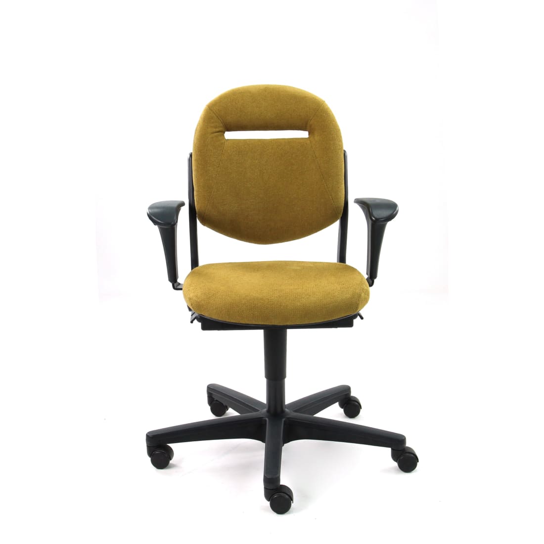 Refurbished Bureaustoel Ahrend 220 Regain Geel Ergonomisch -