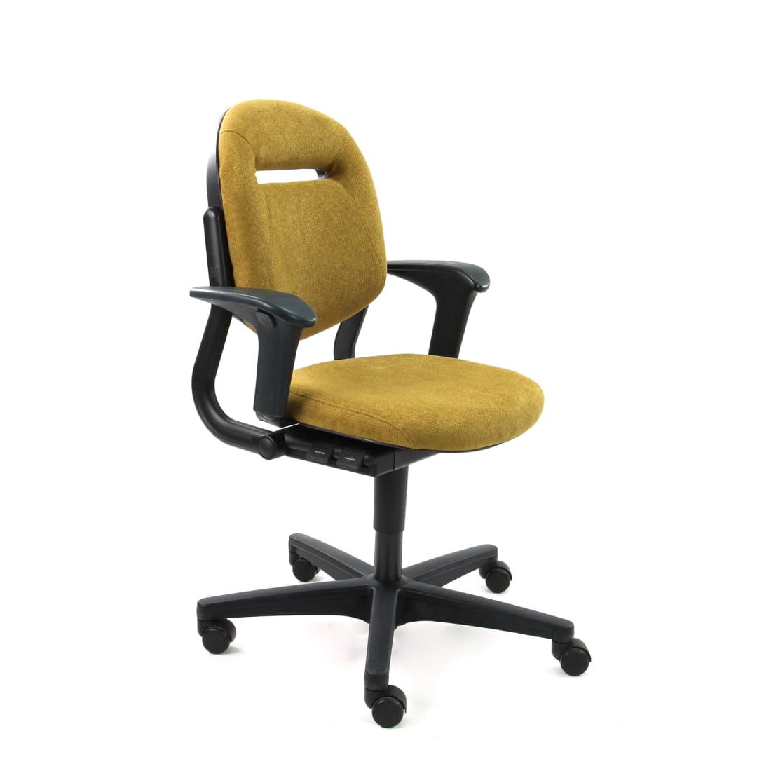Refurbished Bureaustoel Ahrend 220 Regain Geel Ergonomisch -