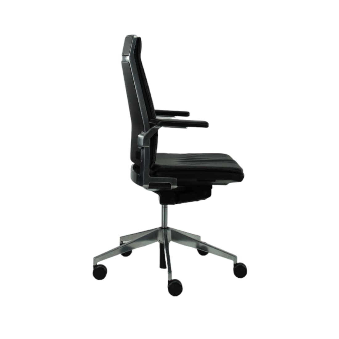 Refurbished Bureaustoel Dynamobel DIS Zwart Leder