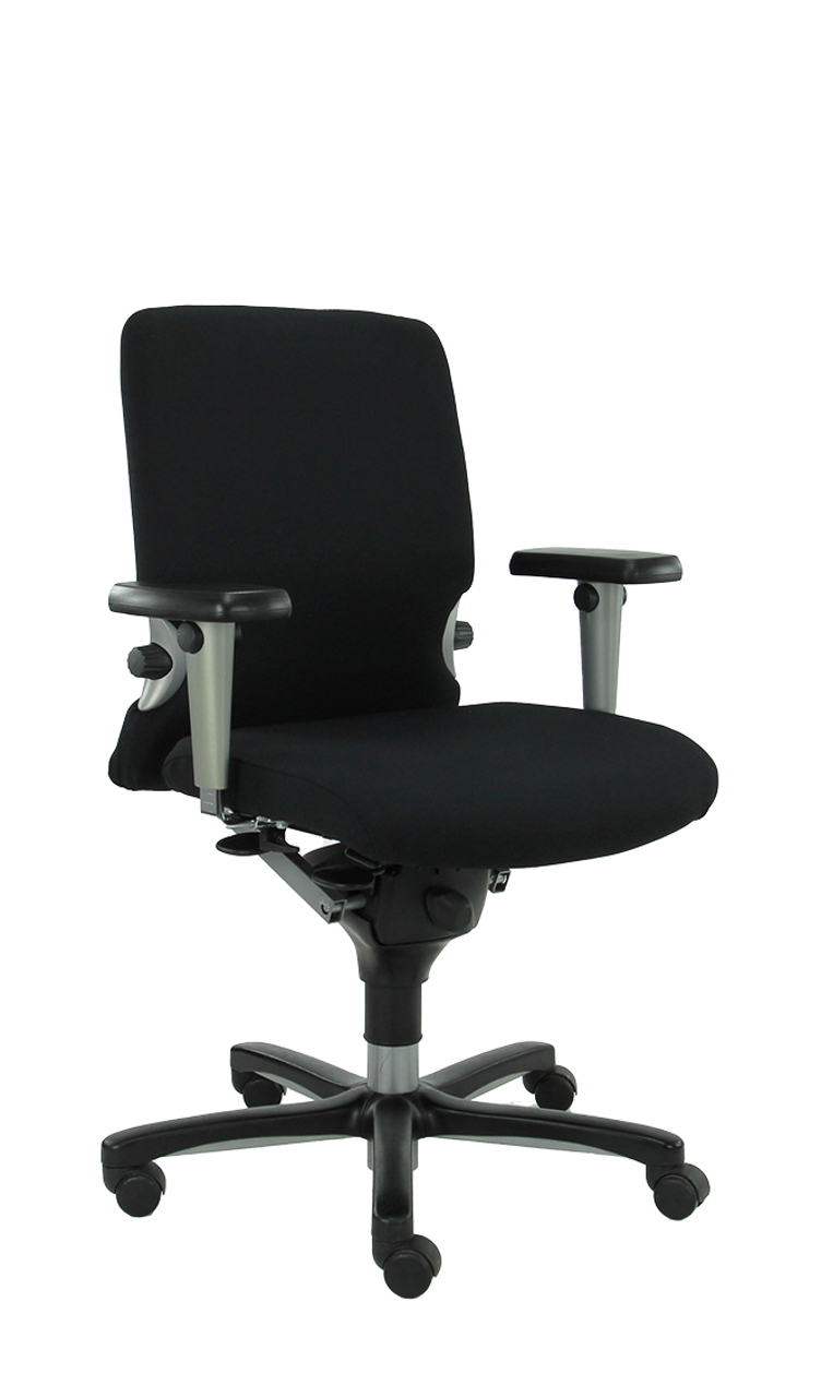 Refurbished Bureaustoel Zwart Ergonomisch Comforto 77 NPR1813