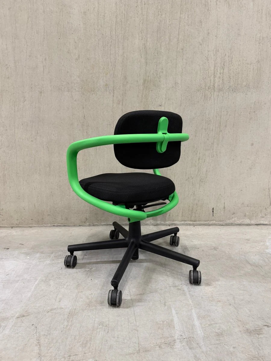 Outlet - Refurbished Bureaustoel Vitra Allstar Zwart Groen F7