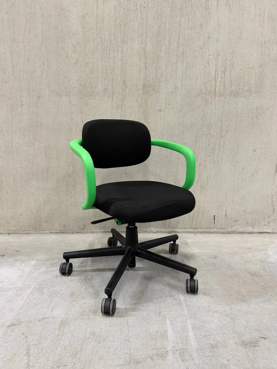 Outlet - Refurbished Bureaustoel Vitra Allstar Zwart Groen F7