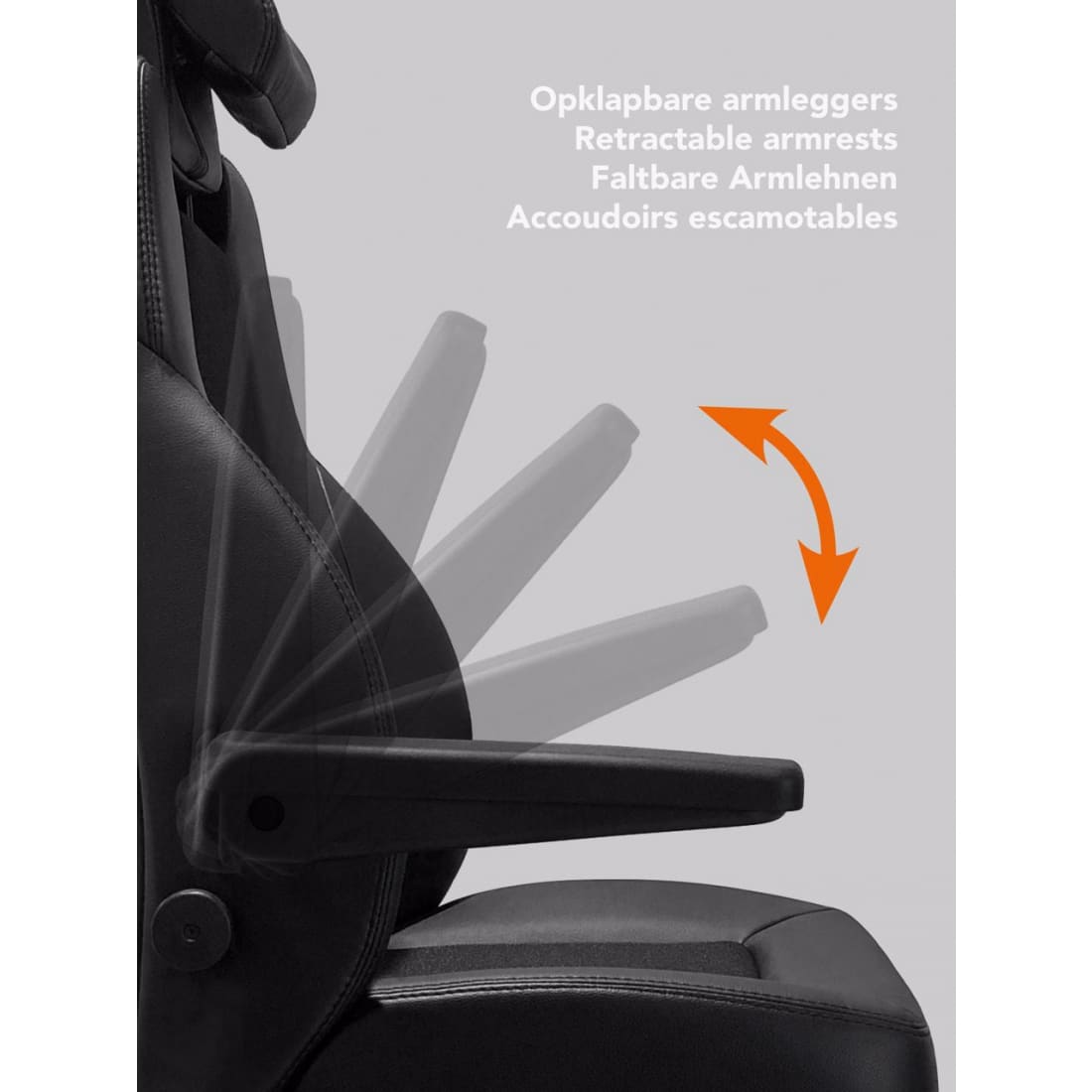 Refurbished Workliving Delta-4 Mirage en Leer Opklapbare