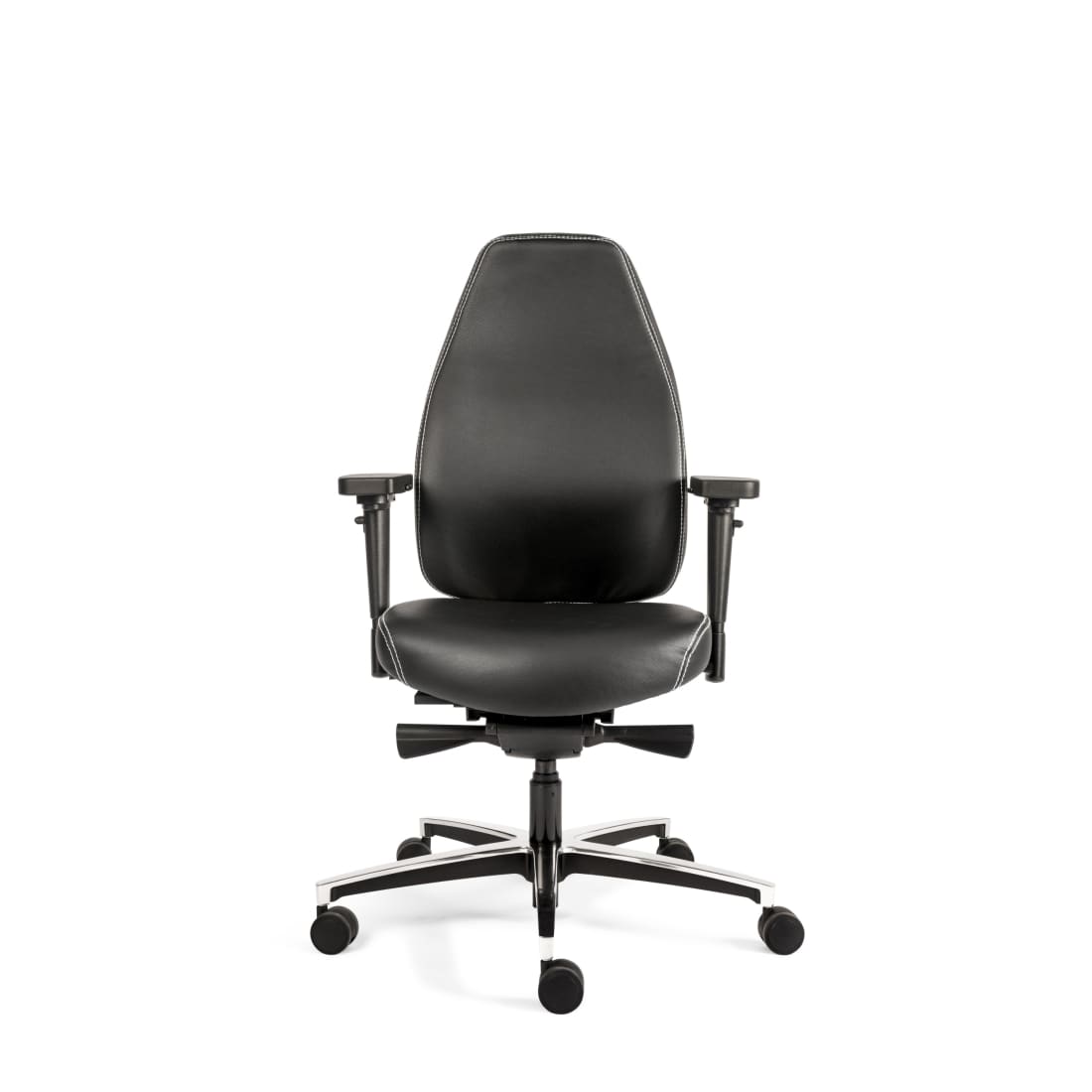 Sit And Move Therapod X Standaard - Bureaustoel Zwart Leder