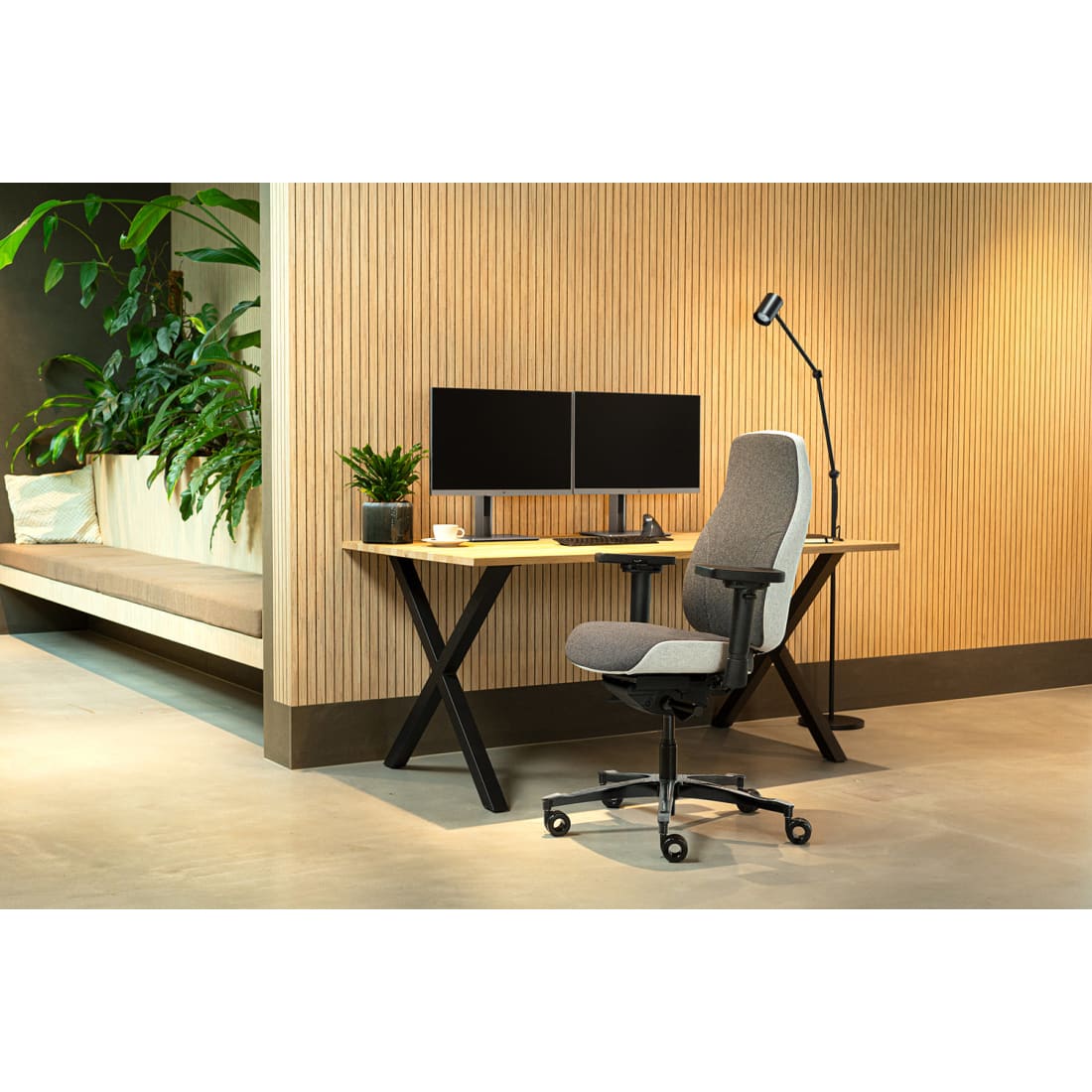 Sit And Move Therapod X2 Grijs - Bureaustoel Facet Wol