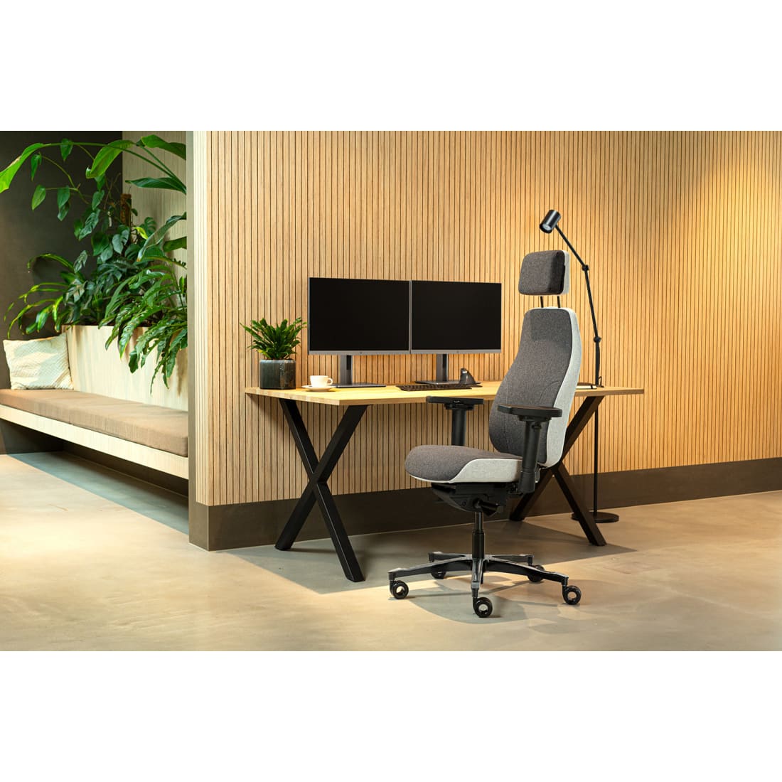 Sit And Move Therapod X2 HR Hoofdsteun Grijs - Bureaustoel