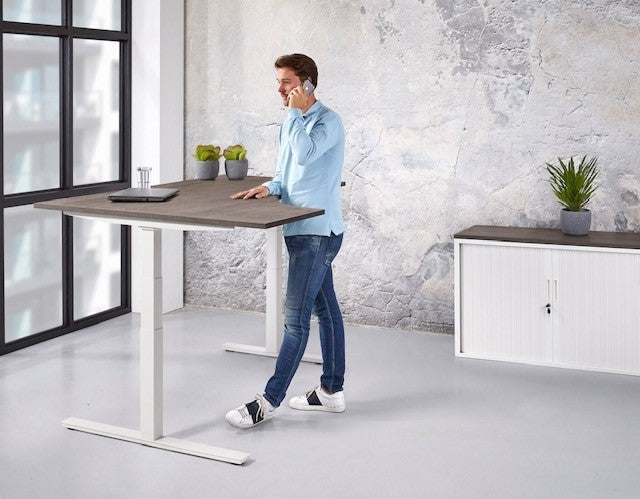 Manhattan DualPower Wing Links - Elektrisch Verstelbaar Zit/Sta Hoekbureau - 160x120 cm