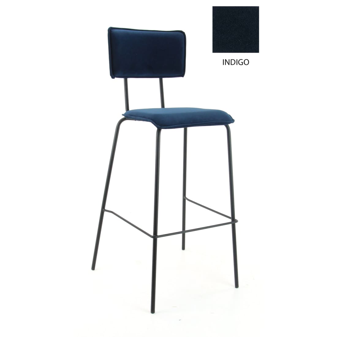 Workliving Barkruk Hoog Bo - Velvet Earth Indigo - Hoge
