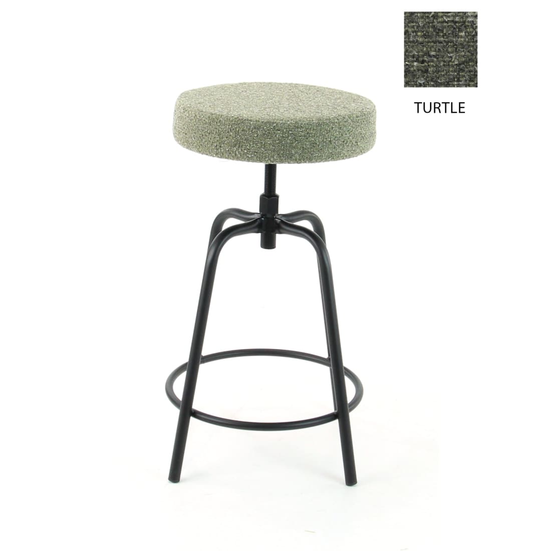 Workliving Barkruk Laag Rond - Society Boucle Turtle - Lage