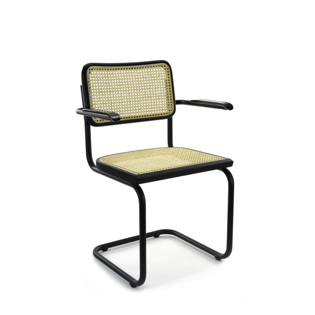 Workliving Bas Eetkamerstoel - Rotan Design Zwart -