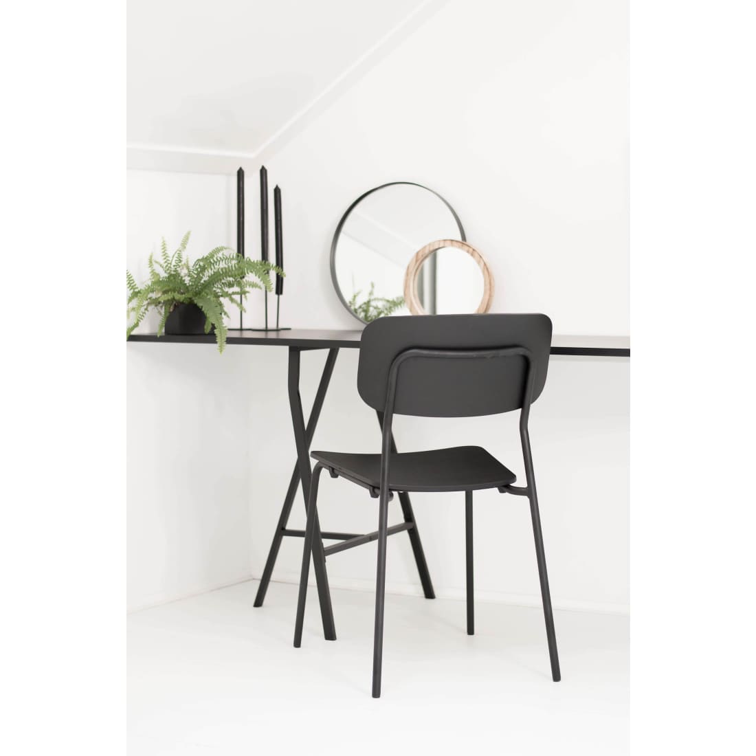 Workliving Bianca Eetkamerstoel - Houten Design Zwart Eiken