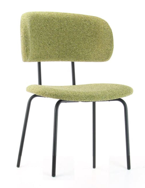 Workliving Eetkamerstoel Bo RS - Society Boucle Mustard - Workliving - Bouclé eetkamerstoelen- Workliving