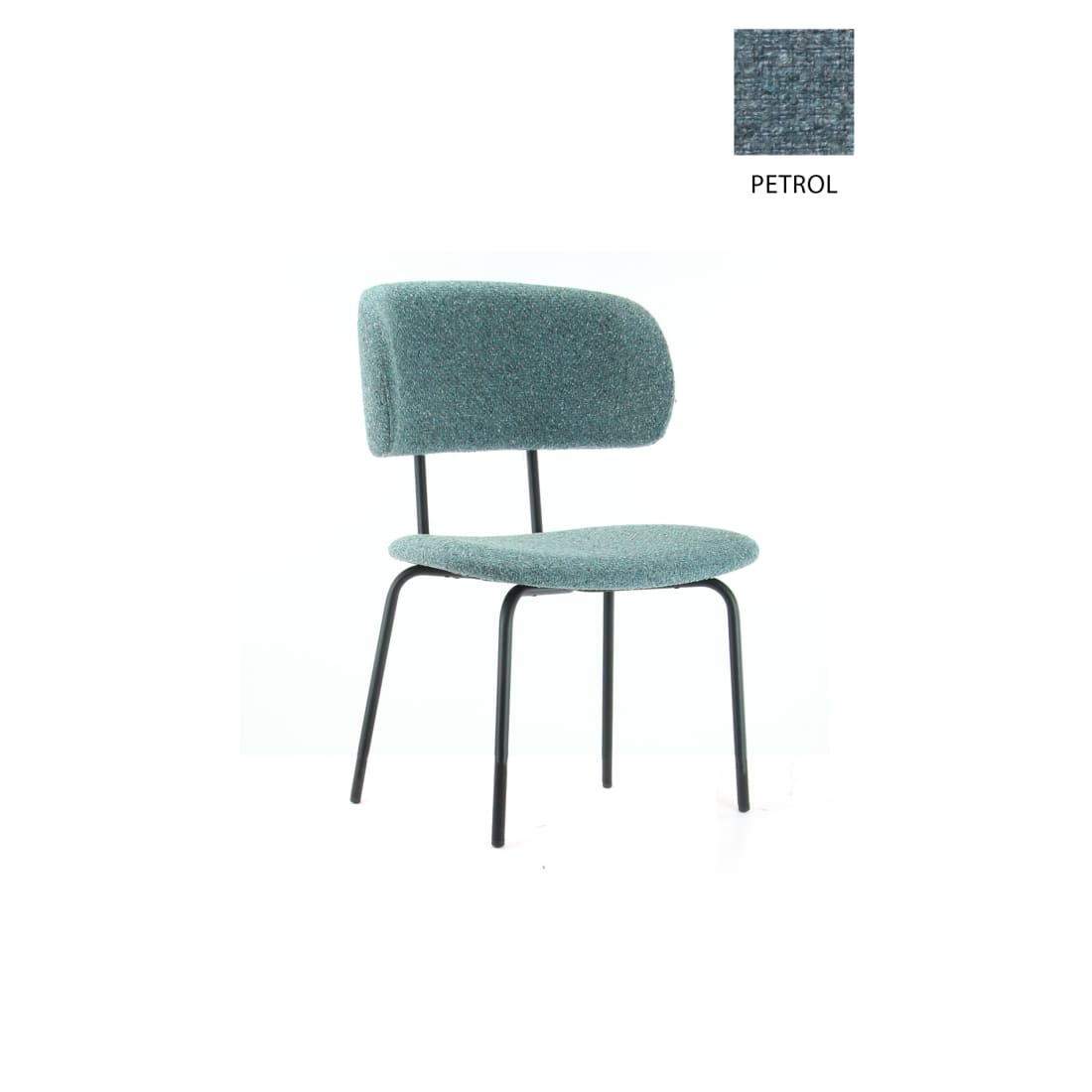 Workliving Eetkamerstoel Bo RS - Society Boucle Petrol -