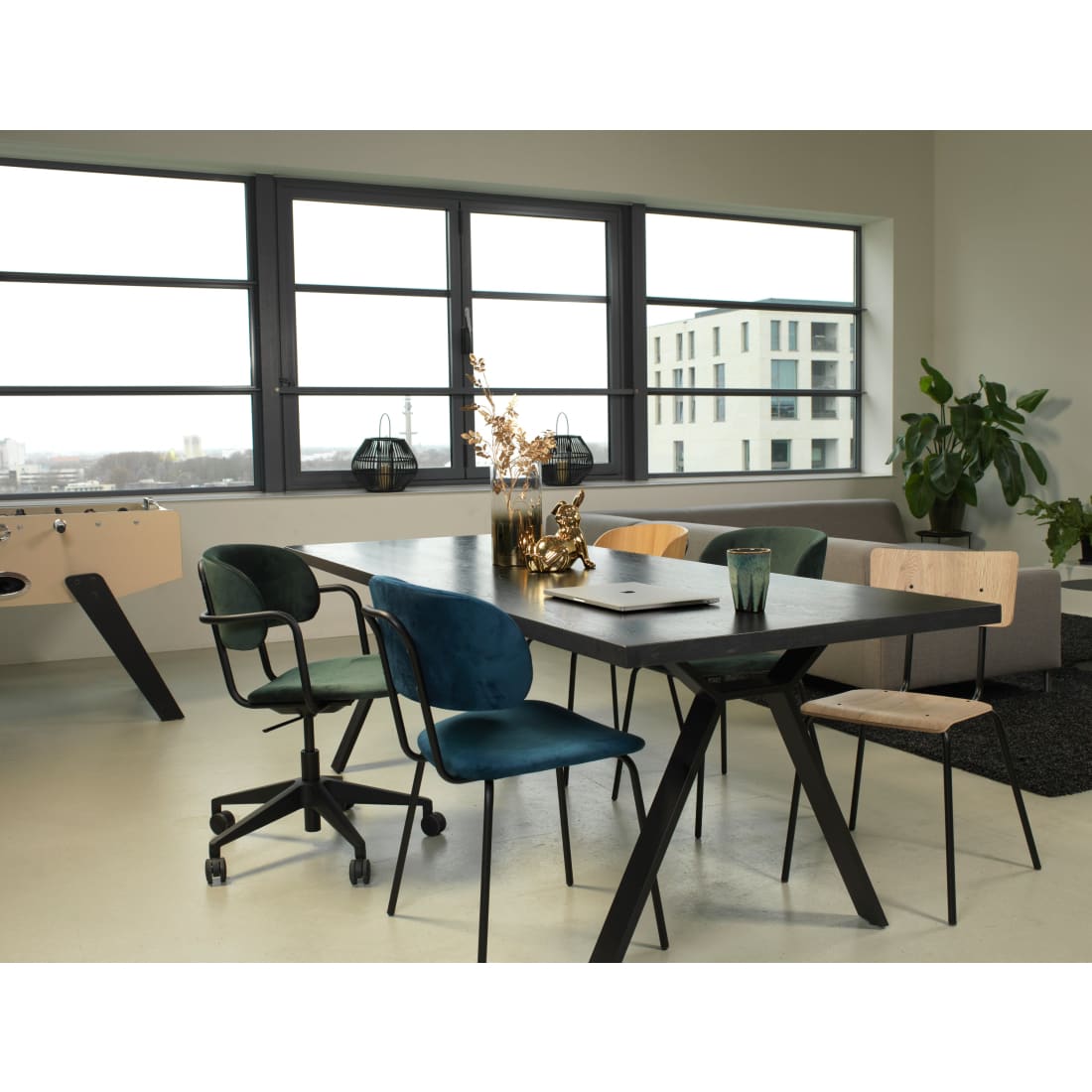 Workliving Eetkamerstoel Bo RS - Velvet Earth Army - Velvet