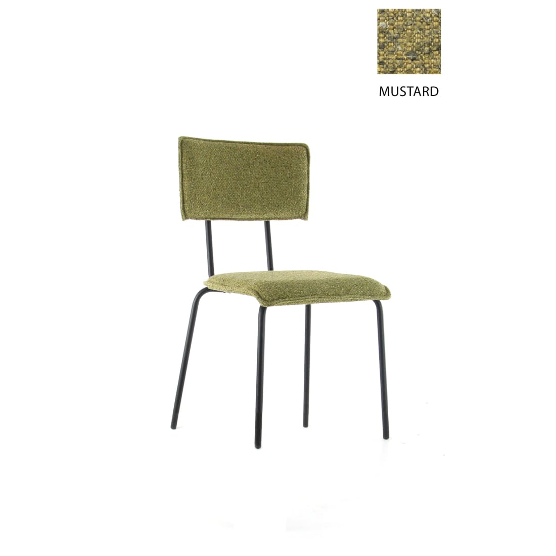 Workliving Eetkamerstoel Bo Society - Boucle Mustard -