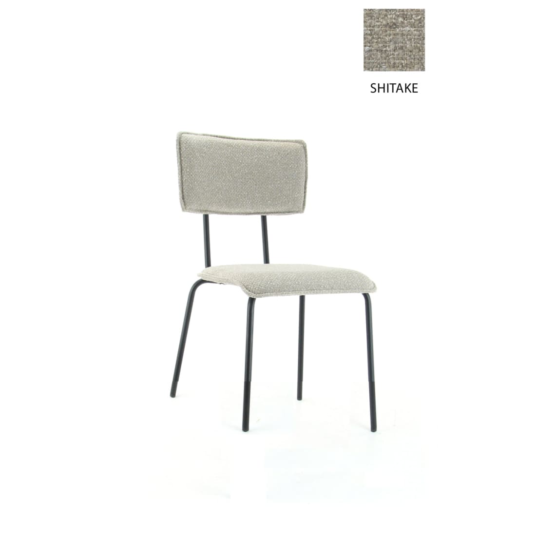 Workliving Eetkamerstoel Bo Society - Boucle Shitake -