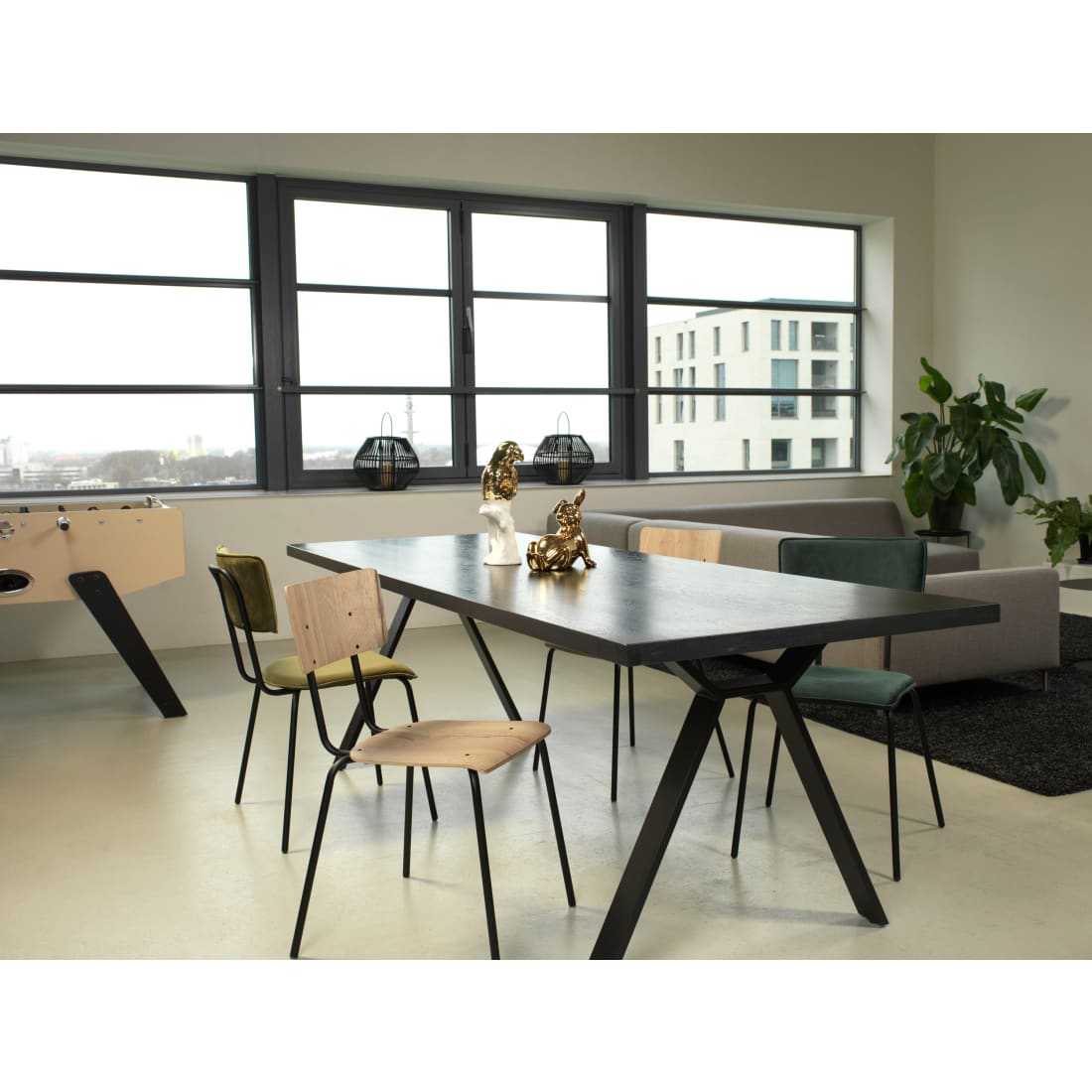Workliving Eetkamerstoel Bo - Velvet Earth Army - Velvet