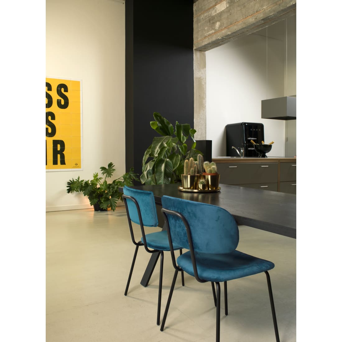 Workliving Eetkamerstoel Bo - Velvet Earth Army - Velvet