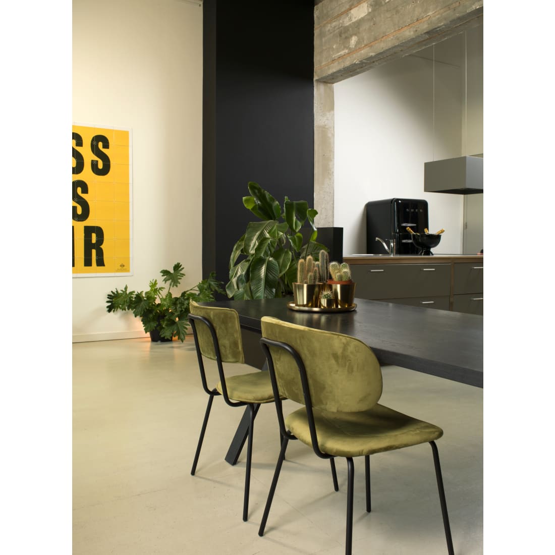 Workliving Eetkamerstoel Bo - Velvet Earth Forest - Velvet