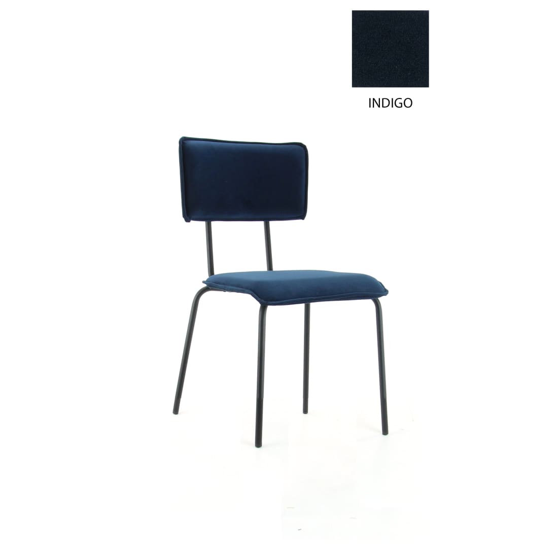 Workliving Eetkamerstoel Bo - Velvet Earth Indigo - Velvet