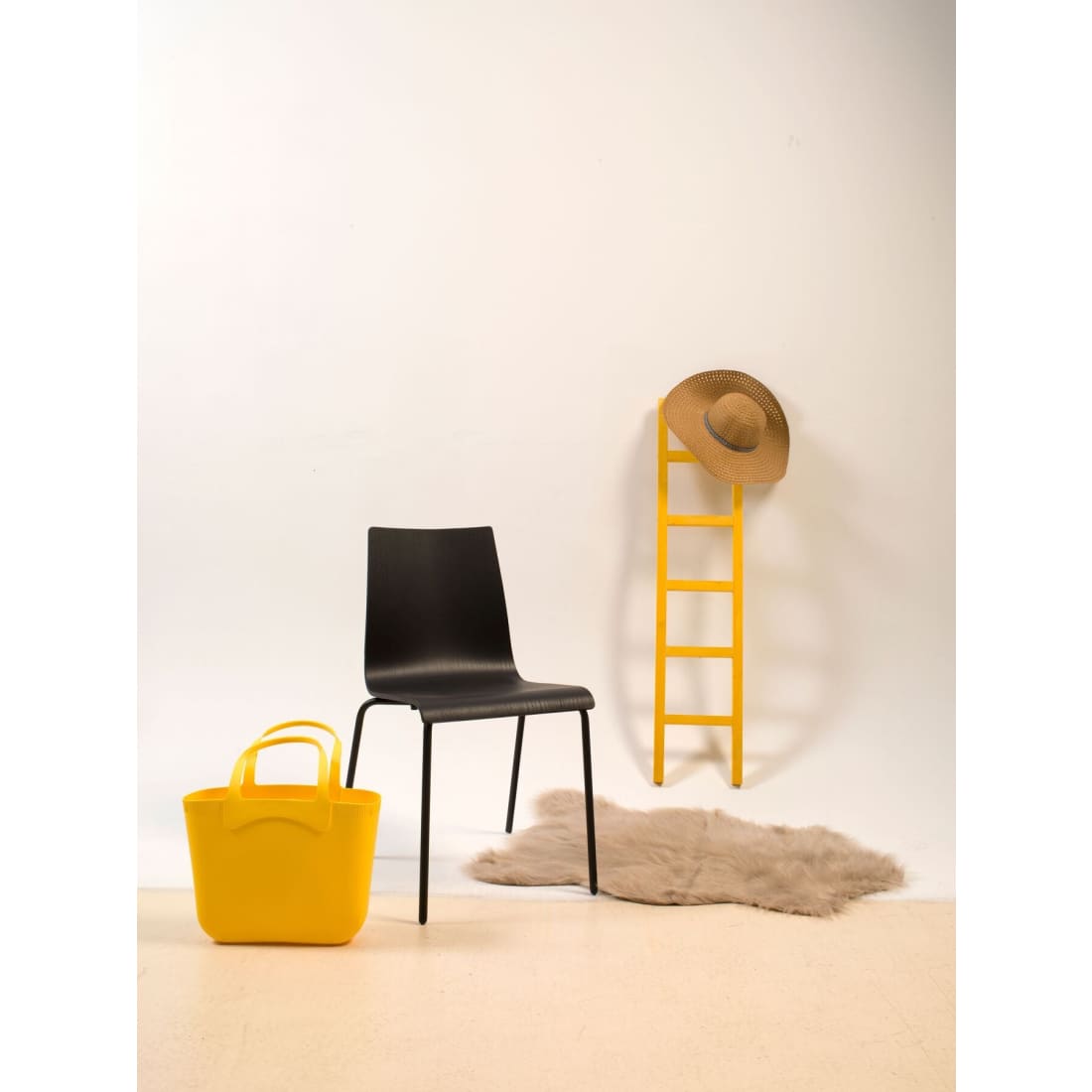 Workliving Eetkamerstoel Houten Design Zwart Eiken Puur -