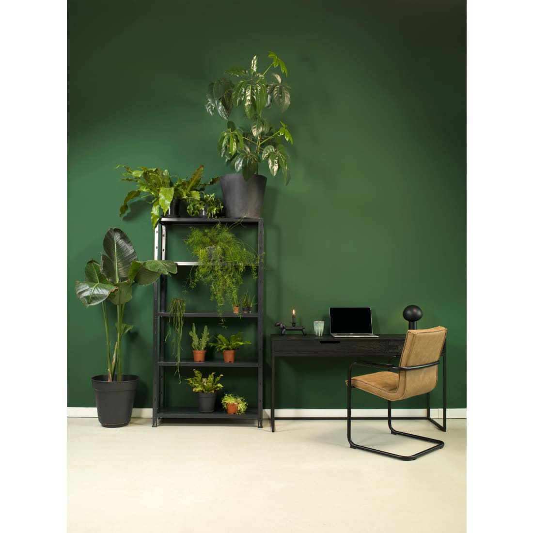 Workliving Haven Eetkamerstoel - Vegan Leer Cognac - Vegan