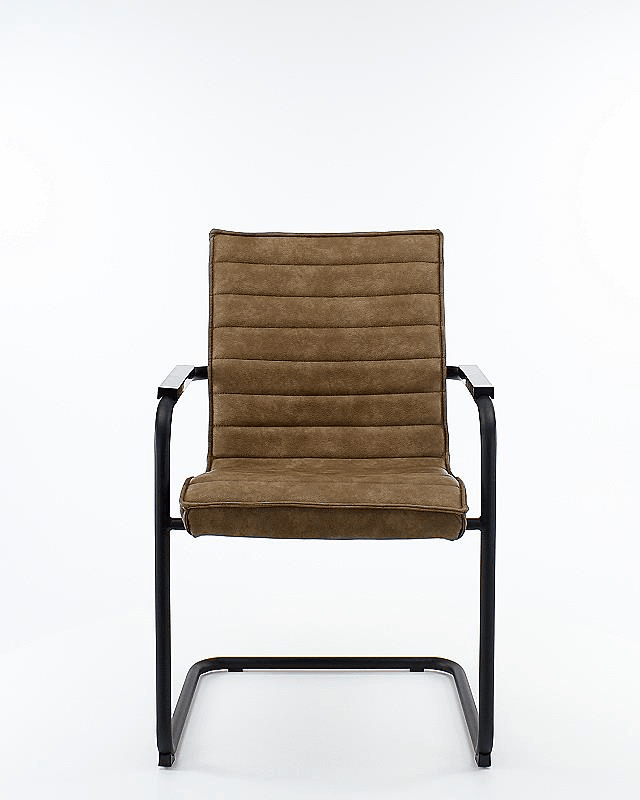 Workliving Haven Eetkamerstoel - Vegan Leer Cognac - Vegan