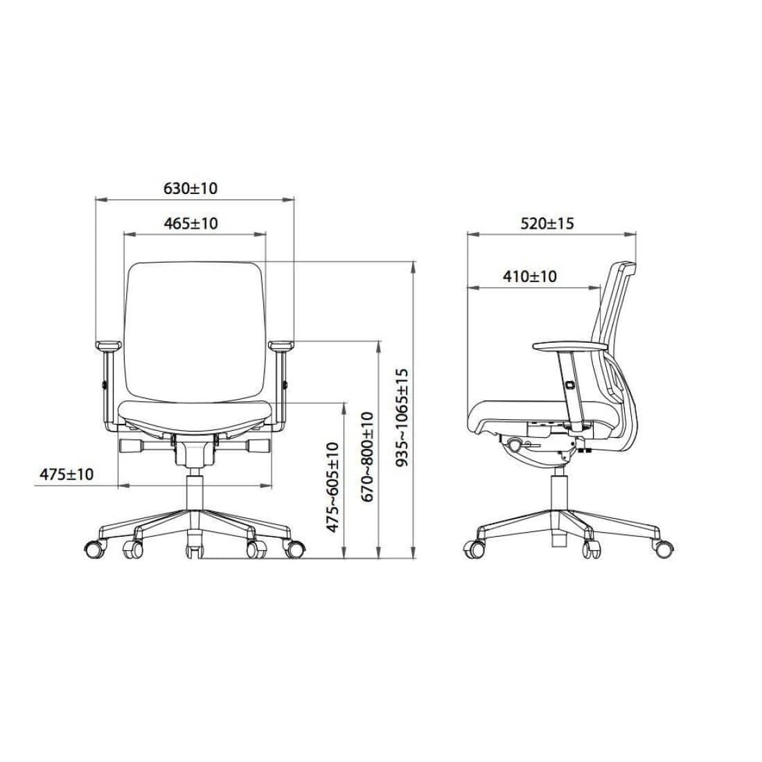 Workliving Huiswerk Comfort - Bureaustoel Ergonomisch Design