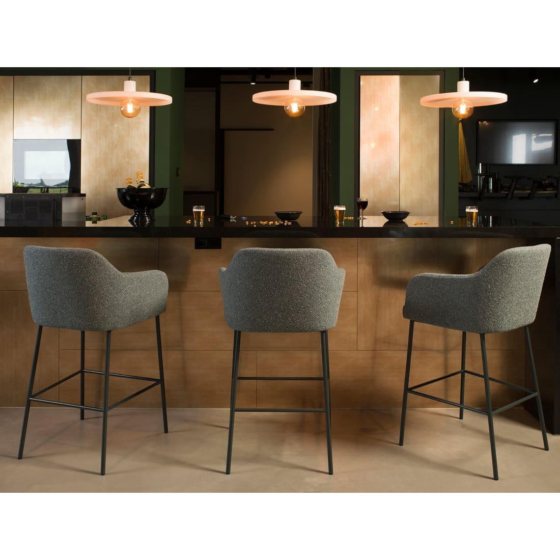Workliving LoLa - Barkruk 65 cm Mix & Match Lage Barkrukken