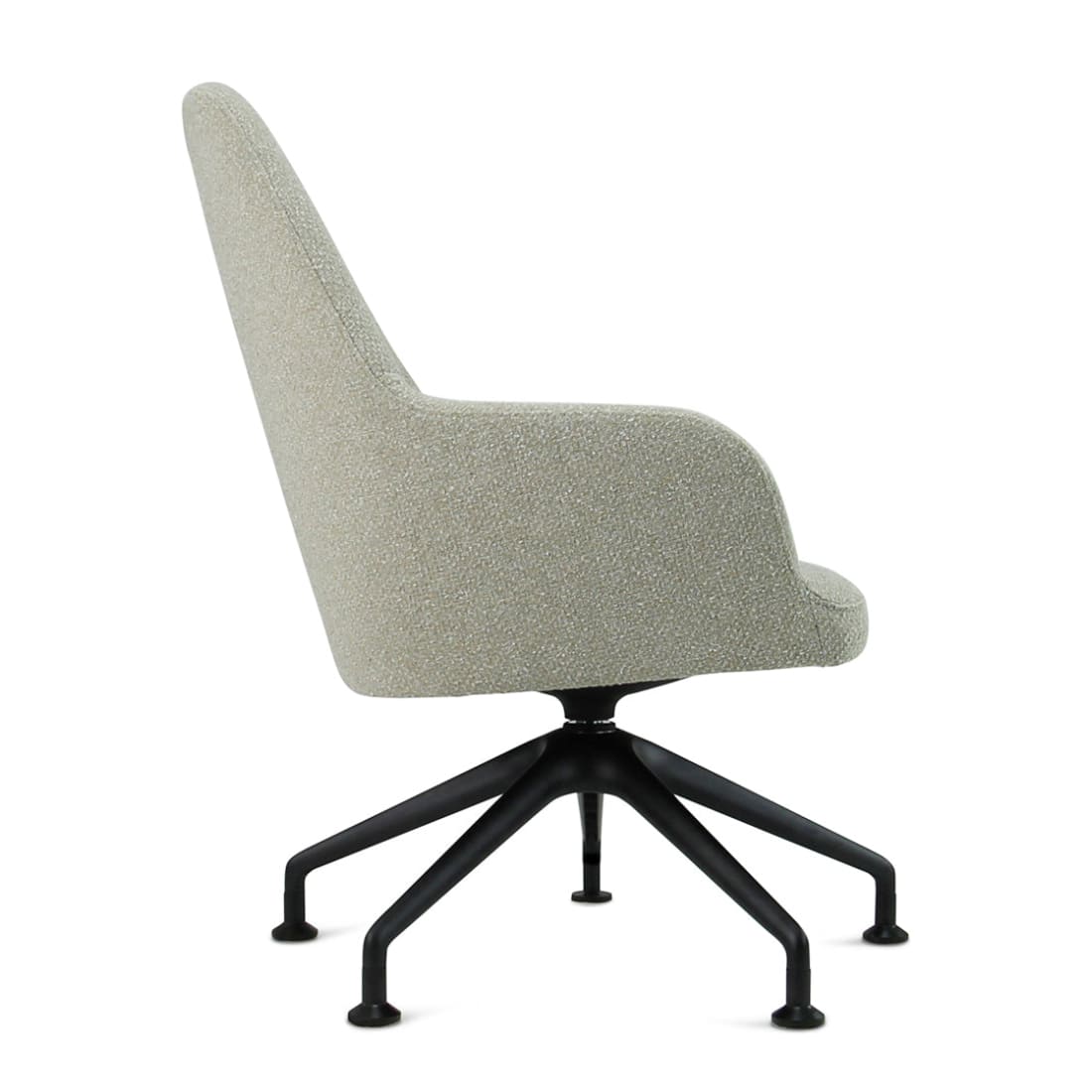 Workliving LoLa Fauteuil Lounge Vijfpoot Zwart Mix & Match