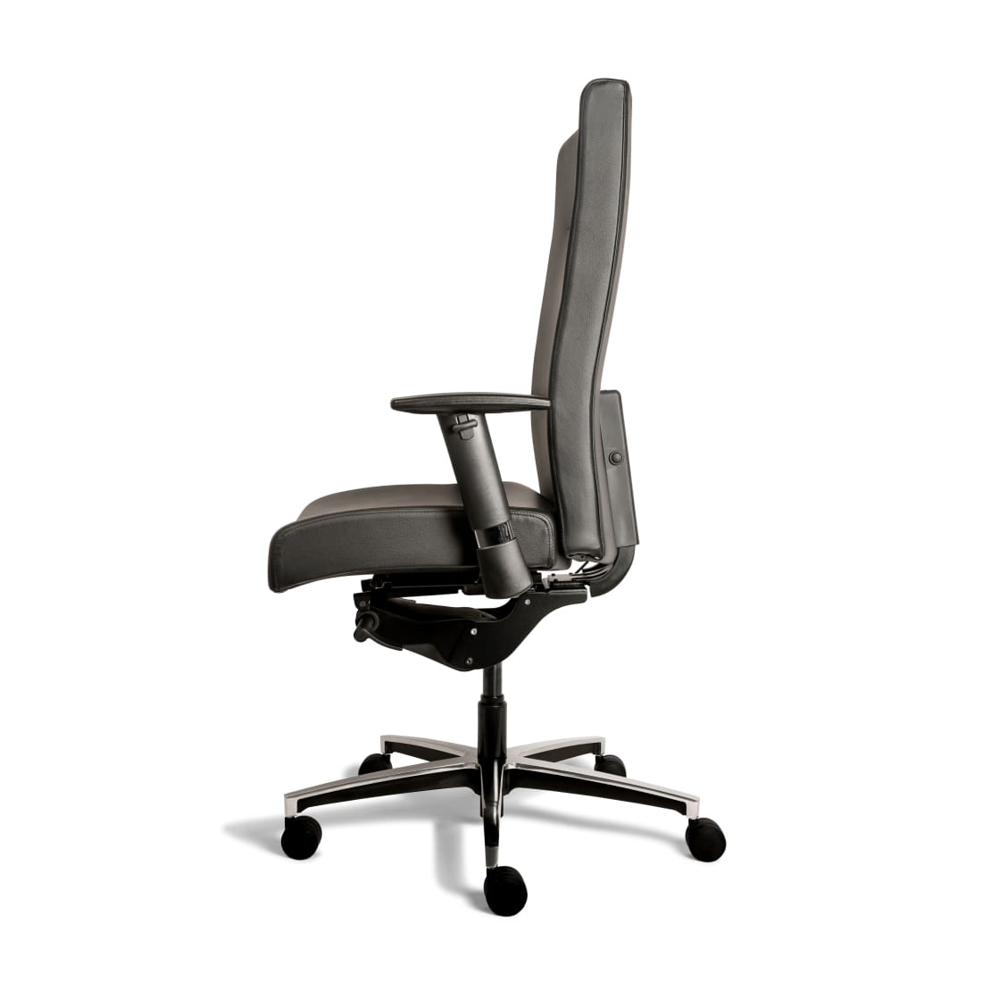 Workliving Manager XL Zwart Leder - Bureaustoel Ergonomisch