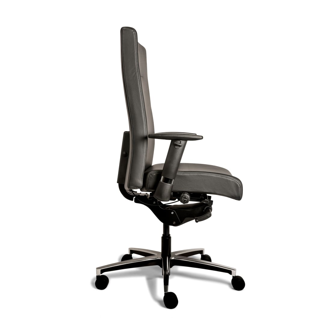 Workliving Manager XL Zwart Leder - Bureaustoel Ergonomisch