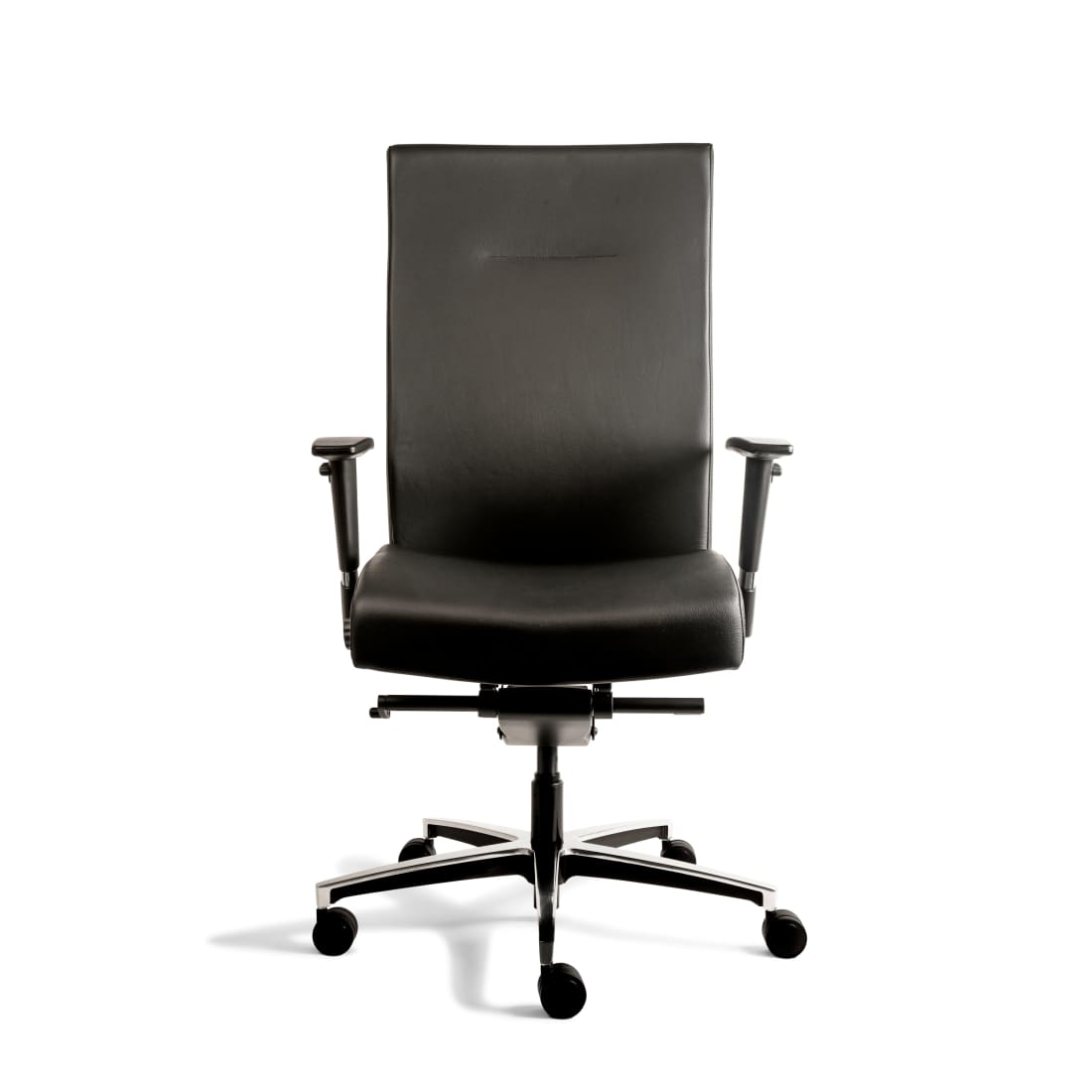 Workliving Manager XL Zwart Leder - Bureaustoel Ergonomisch