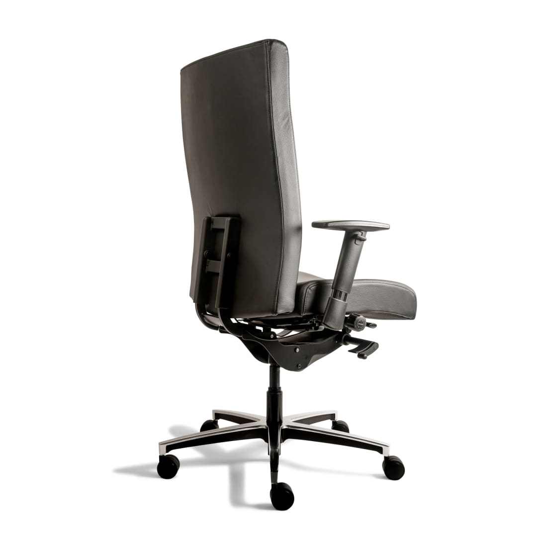Workliving Manager XL Zwart Leder - Bureaustoel Ergonomisch