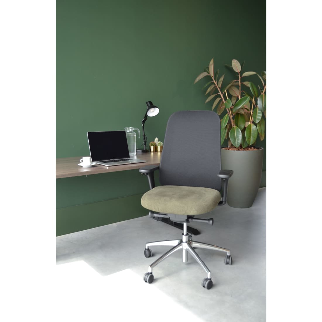 Workliving Nora Mesh Groen Regain - Bureaustoel Ergonomisch