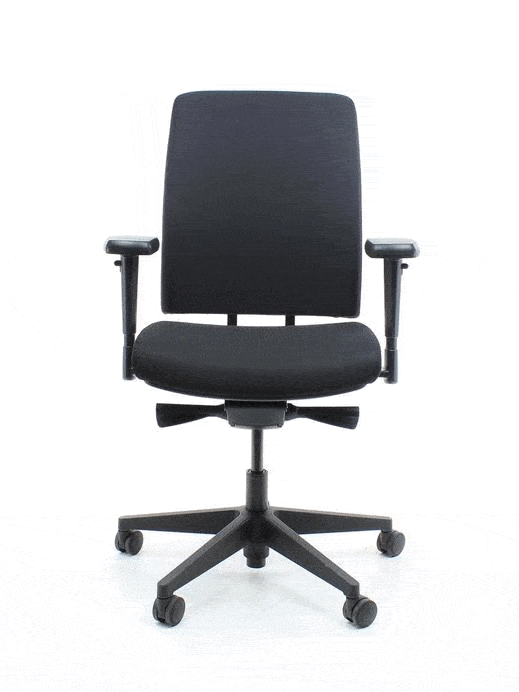 Workliving NPR1813 Jaarbeurs Zwart - Bureaustoel Ergonomisch